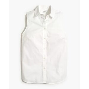 J. Crew Factory White Sleeveless Blouse